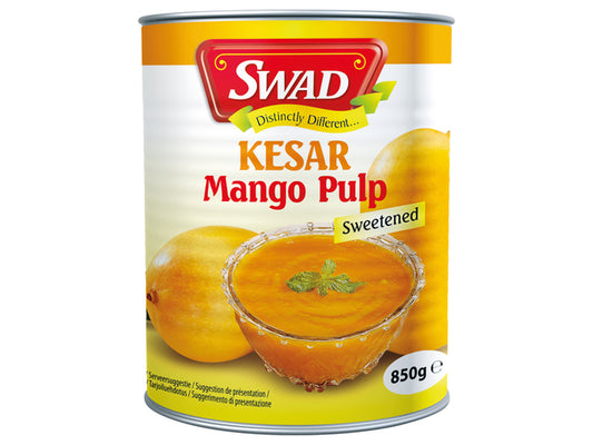 Kesar Mango Pulp Sweetened 850g - Swad